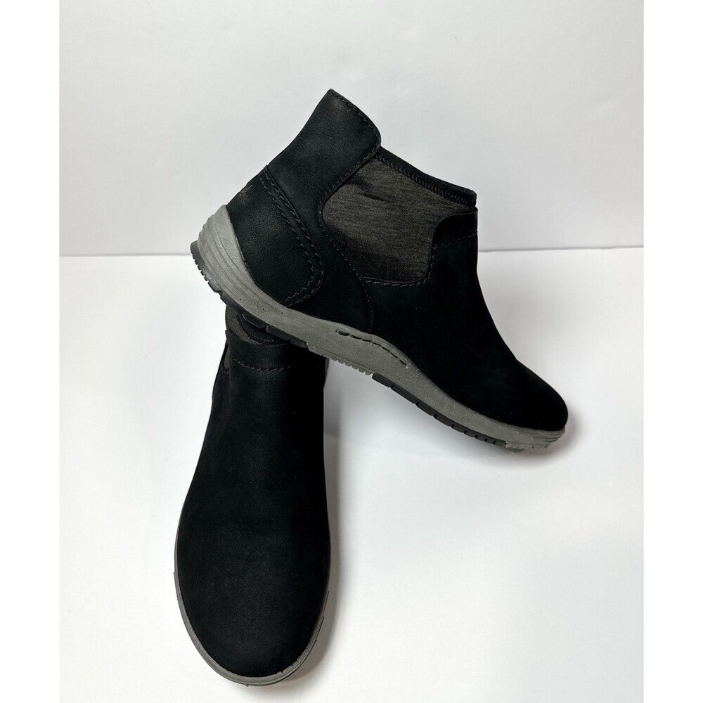 Dansko Lizette Black Waterproof Nubuck Leather Ankle Booties Womens EU Size 40